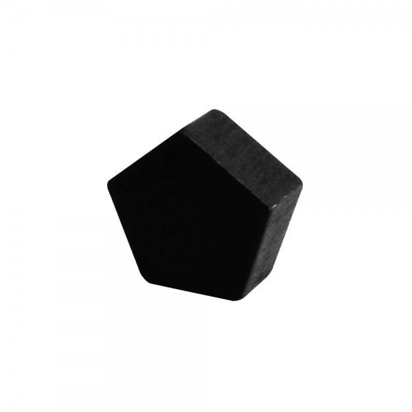 PENTÁGONO PRETO - 15x15x6 mm