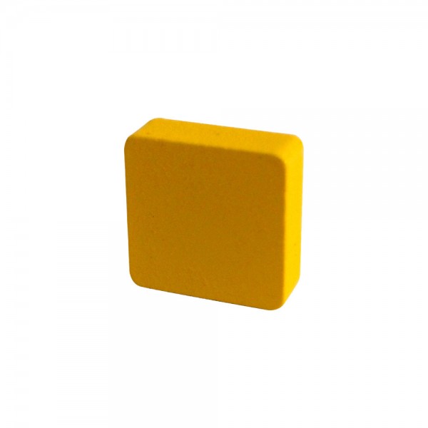 QUADRADO AMARELO - 14x14x6 mm