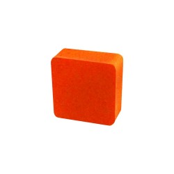 QUADRADO LARANJA - 14x14x6 mm