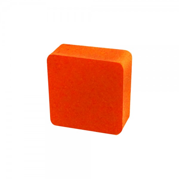 QUADRADO LARANJA - 18x18x6 mm