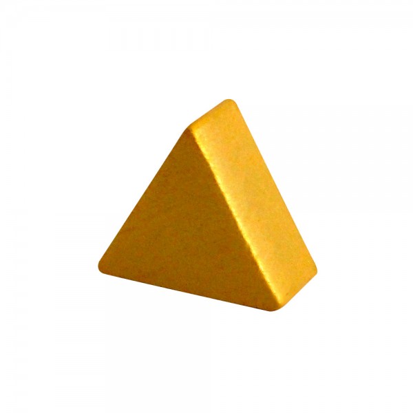 TRIÂNGULO DOURADO - 14x12x6 mm