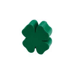 TREVO VERDE ESCURO - 13x15x6 mm