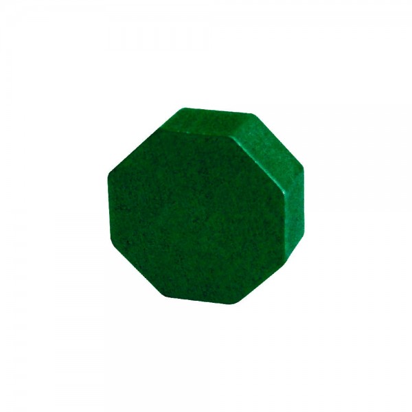 OCTÓGONO VERDE - 14x14x6 mm