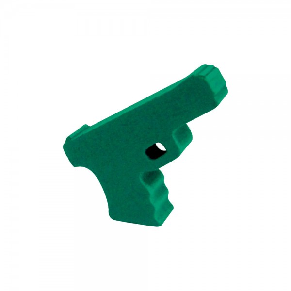 PISTOLA VERDE CLARO - 21x18x6 mm