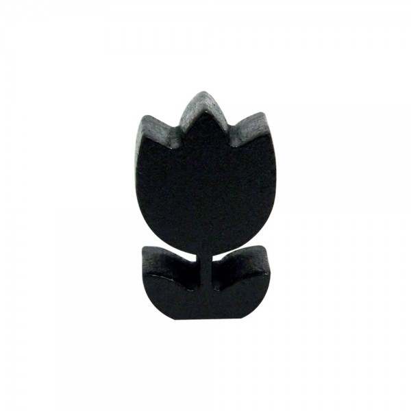 FLOR (MOD.2) TULIPA PRETA - 20x12x6 mm