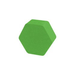 HEXÁGONO VERDE CLARO - 14x14x6 mm