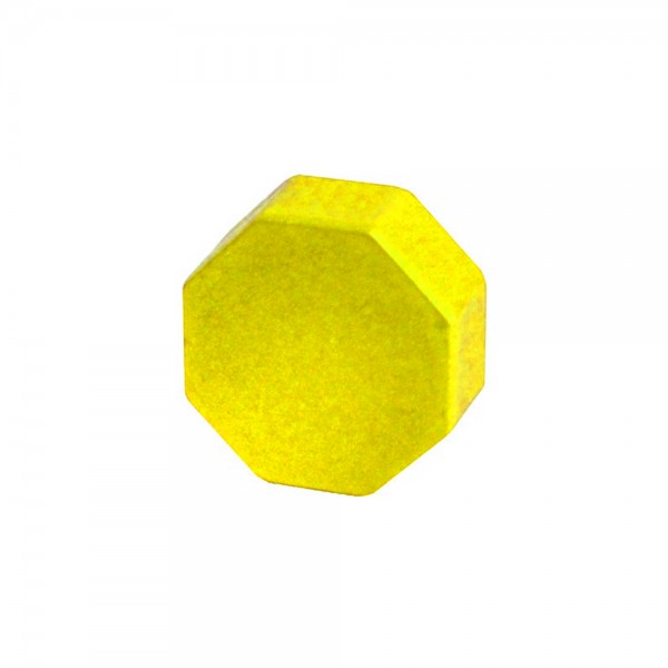 OCTÓGONO AMARELO - 14x14x6 mm