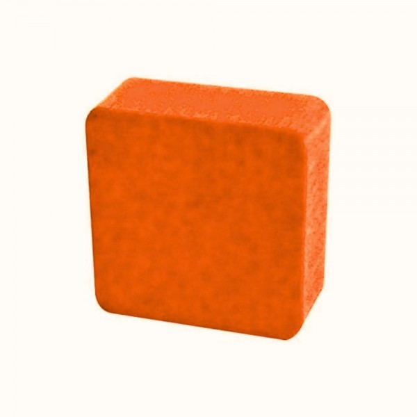 QUADRADO LARANJA - 20x20x6 mm