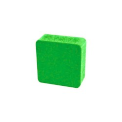QUADRADO VERDE CLARO - 14x14x6 mm