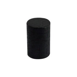 PINO CILÍNDRICO MADEIRA PRETO - 16x9 mm