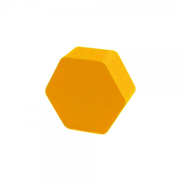 HEXÁGONO AMARELO - 14x14x6 mm