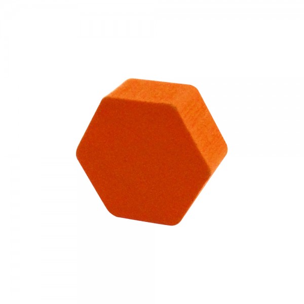 HEXÁGONO LARANJA - 14x14x6 mm