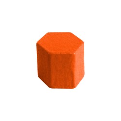 PINO HEXÁGONO LARANJA - 9x9x9 mm