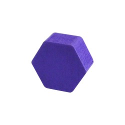 HEXÁGONO ROXO - 14x14x6 mm