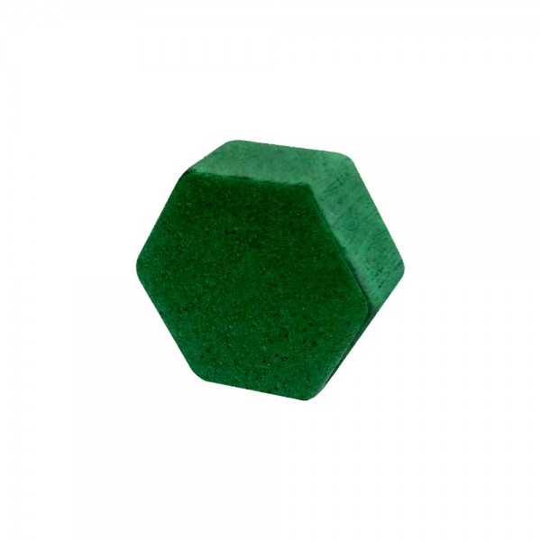 HEXÁGONO VERDE ESCURO - 14x14x6 mm