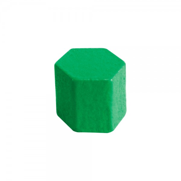 PINO HEXÁGONO VERDE CLARO - 11x9x9 mm