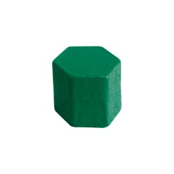 PINO HEXÁGONO VERDE ESCURO - 9x9x9 mm