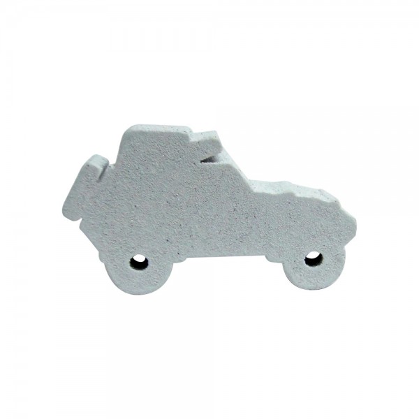 CARRO BLINDADO (mod.2) G BRANCO - 31x9x20 mm