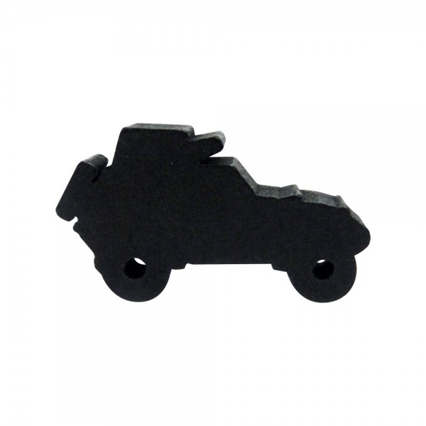 CARRO BLINDADO (mod.2) G PRETO - 31x9x20 mm