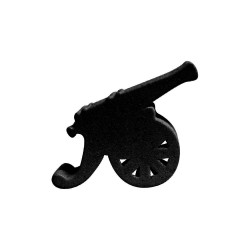 CANHÃO (mod.4) G PRETO - 35x15x9 mm