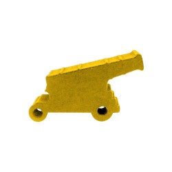 CANHÃO (mod.1) G AMARELO - 31x20x9 mm