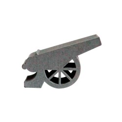 CANHÃO (mod.3) G PRATA - 33x15x9 mm