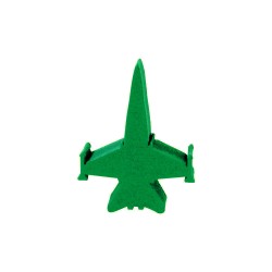 AVIÃO CAÇA (mod.1) VERDE - 23x31x9 mm