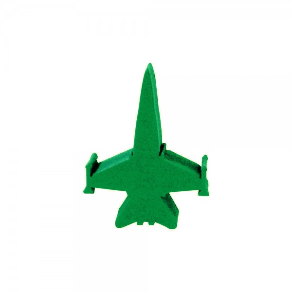 AVIÃO CAÇA (mod.1) VERDE - 23x31x9 mm