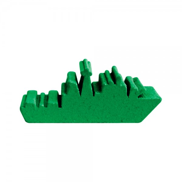 NAVIO DE GUERRA (mod.2) VERDE CLARO - 39x15x9 mm