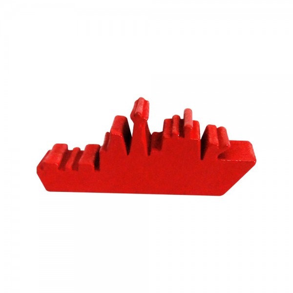 NAVIO DE GUERRA (mod.2) VERMELHO - 39x15x9 mm