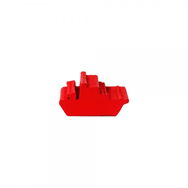 NAVIO DE GUERRA (mod.3) PP VERMELHO - 19x9x9 mm