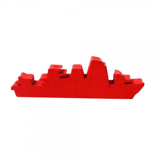 NAVIO DE GUERRA (mod.3) G VERMELHO - 43x9x9 mm