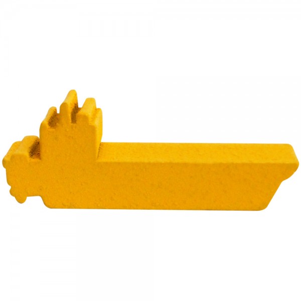 NAVIO DE GUERRA (mod.4) AMARELO - 49x18x9 mm