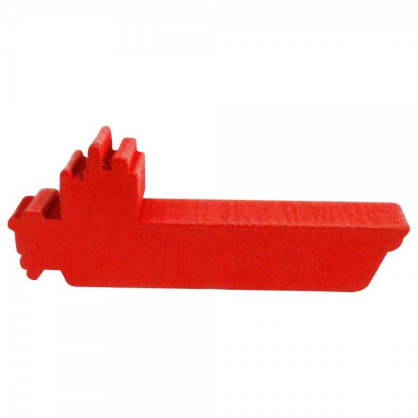 NAVIO DE GUERRA (mod.4) VERMELHO - 49x18x9 mm