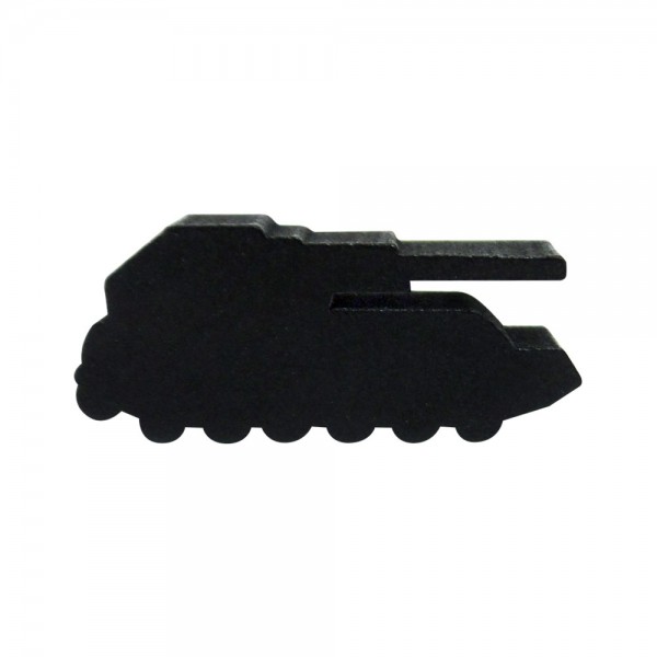 TANQUE DE GUERRA (mod.5) PRETO - 39x16x9 mm