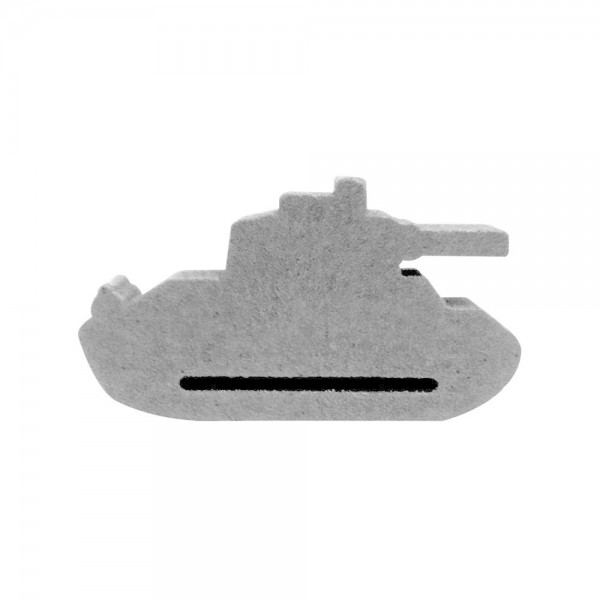 TANQUE DE GUERRA (mod.3) G BRANCO - 38x20x9 mm