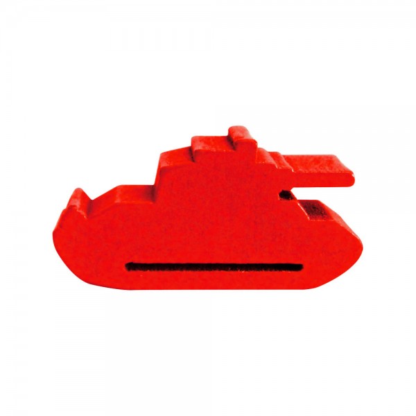 TANQUE DE GUERRA (mod.3) P VERMELHO - 28x11x9 mm