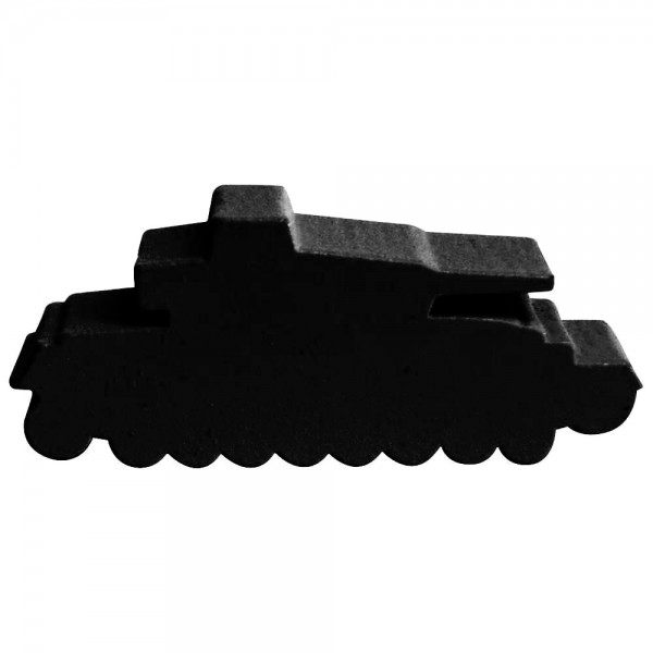 TANQUE DE GUERRA (mod.6) PRETO - 47x20x9 mm