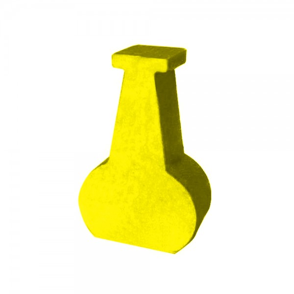 VASO (MOD.2) AMARELO - 29X19X9 MM