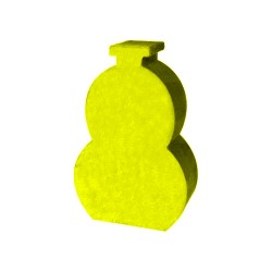VASO (mod.4) AMARELO - 30x20x9 mm