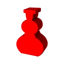 VASO (mod.1) VERMELHO - 30x20x9 mm