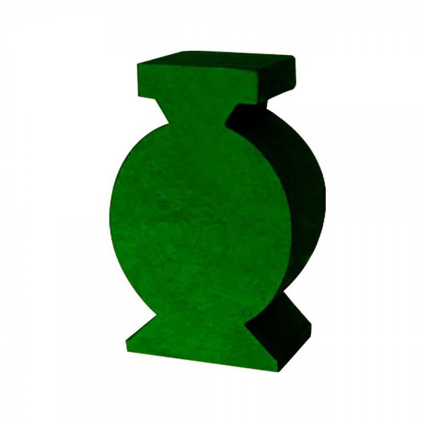 VASO (MOD.3) VERDE - 30X19X9 MM