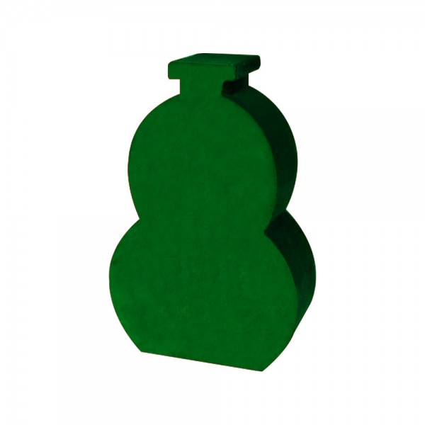 VASO (MOD.4) VERDE- 30X20X9 MM