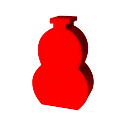 VASO (mod.4) VERMELHO - 30x20x9 mm