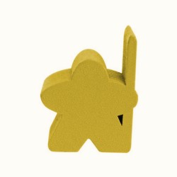 MEEPLE LANCEIRO DOURADO - 19x20x9 mm