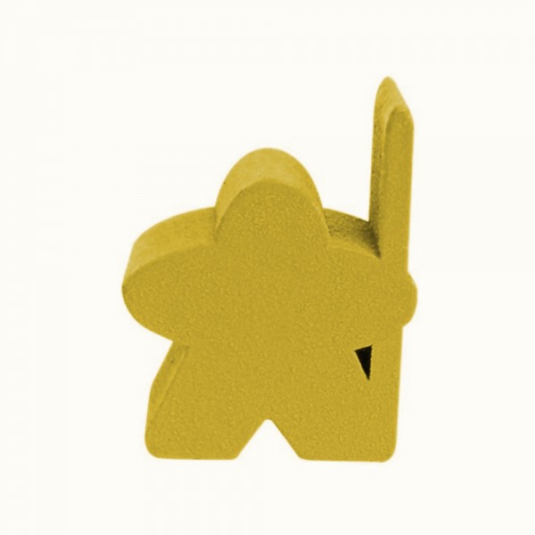 MEEPLE LANCEIRO DOURADO - 19x20x9 mm