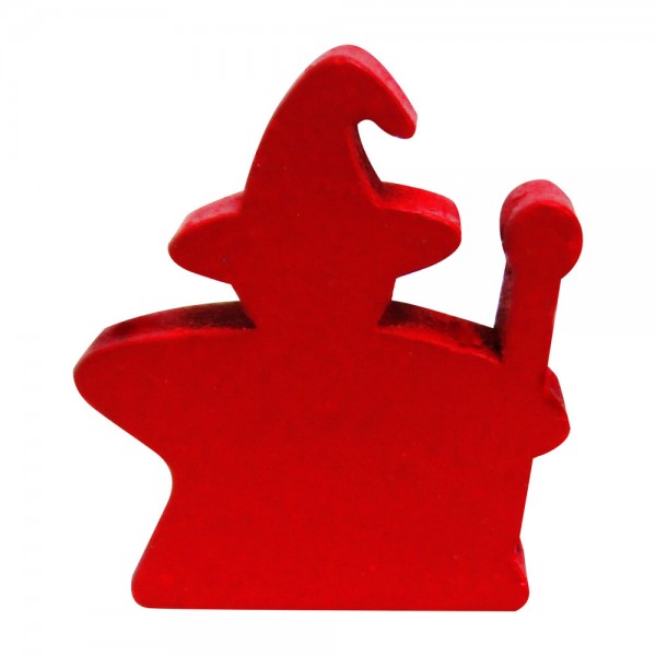 MEEPLE MAGO VERMELHO  26x30x6mm