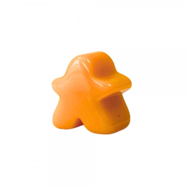 MEEPLE HOMENZINHO DE RESINA LARANJA P - 15x14x9 mm