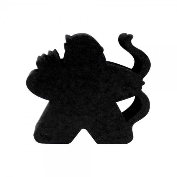 MEEPLE ARQUEIRO PRETO - 20x21x9 mm