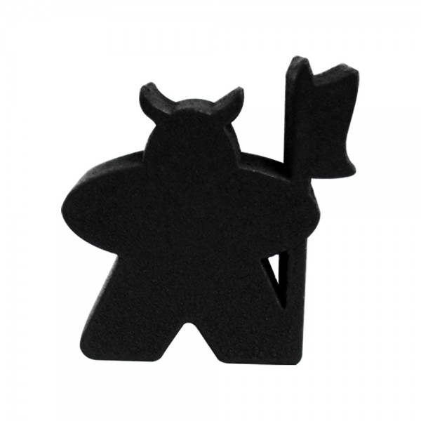 MEEPLE BÁRBARO PRETO - 22x23x9 mm